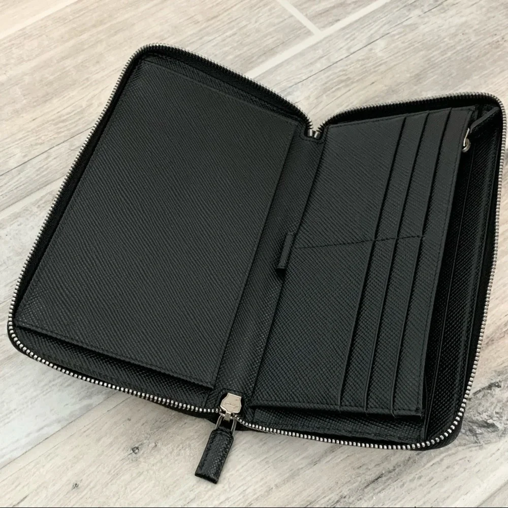 Prada Black Saffiano Leather XL Organizer Wallet - Picture 8 of 12